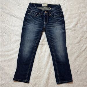 BKE Women's Dark Blue Stella Cropped Jeans